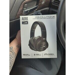 Altec Lansing R3volution X Black Bluetooth Headphones Foldable MZX009 NIB